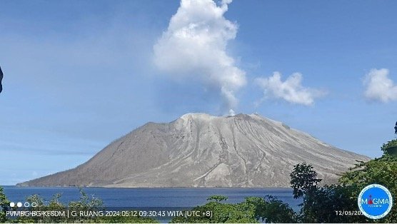 Gunungapi Ruang. (Istimewa/ESDM)